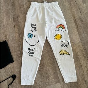 pacsun smiley brand sweatpants